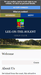 Mobile Screenshot of leegolf.co.uk